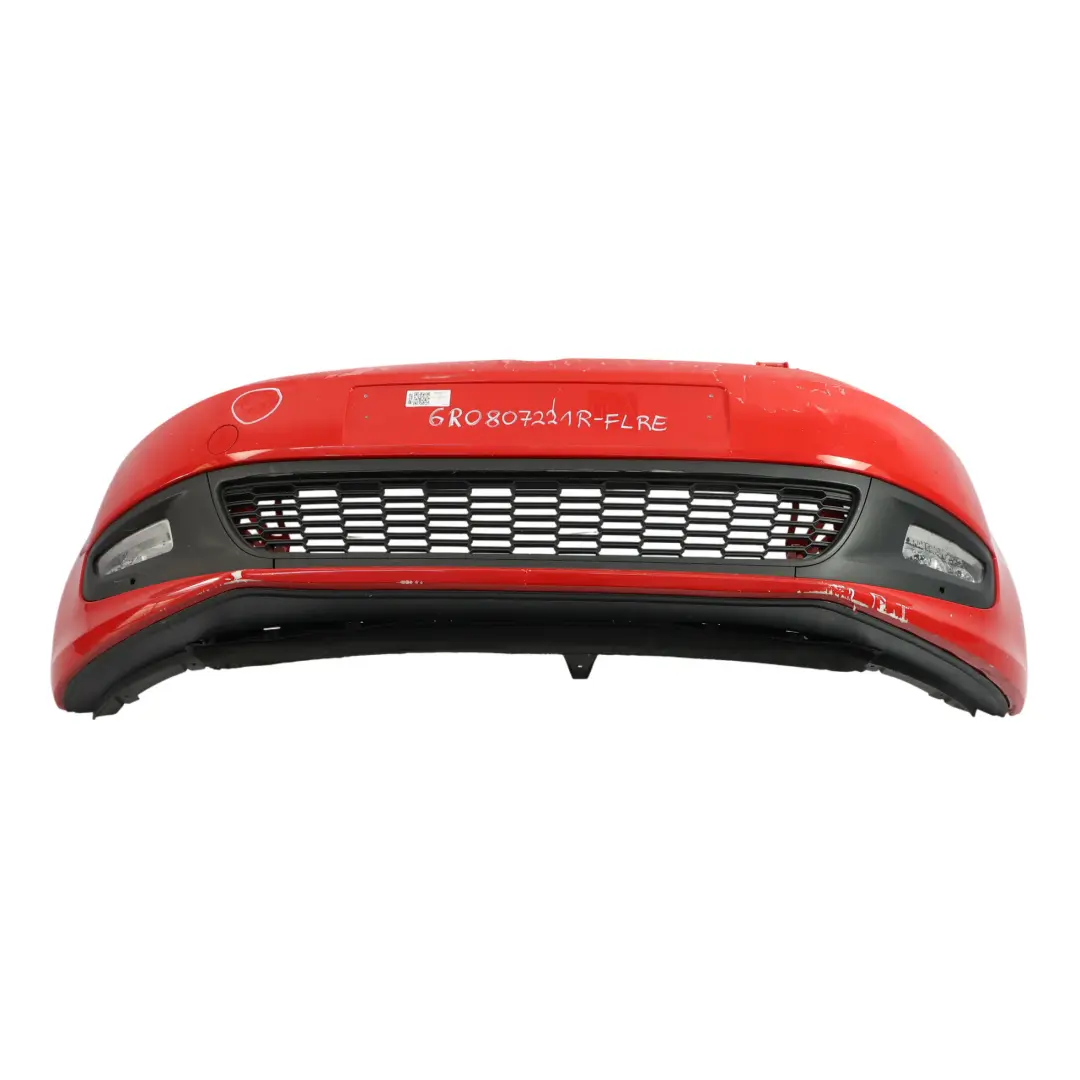 Front Bumper Front Trim Panel Flash Red - P3G to Volkswagen VW Polo 6R with Part number 6R0807221R Volkswagen VW Polo 6R Front Bumper Front Trim Panel Flash Red - P3G - SKU 6R0807221R-FLRE - Part number 6R0807221R