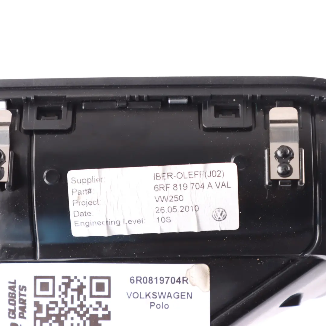 Vent Dashboard Air Duct Right O/S 6RF819704A to Volkswagen Polo 6R Air with Part number 6R0819704R Volkswagen Polo 6R Air Vent Dashboard Air Duct Right O/S 6RF819704A - SKU 6R0819704R - Part number 6R0819704R