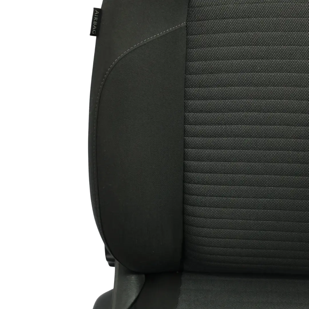 VW Volkswagen Polo 6R 5D Sedile Anteriore Interno Tessuto Titan Black Destro - SKU 6R0881806DB-3 - Numero di parte 6R0881806PT