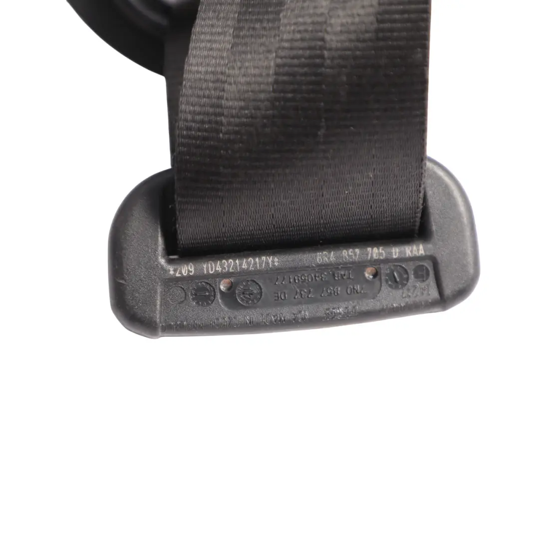 VW Volkswagen Polo Mk5 6R Interior Seat Belt Front Left N/S - SKU 6R4857705D - Part number 6R4857705D