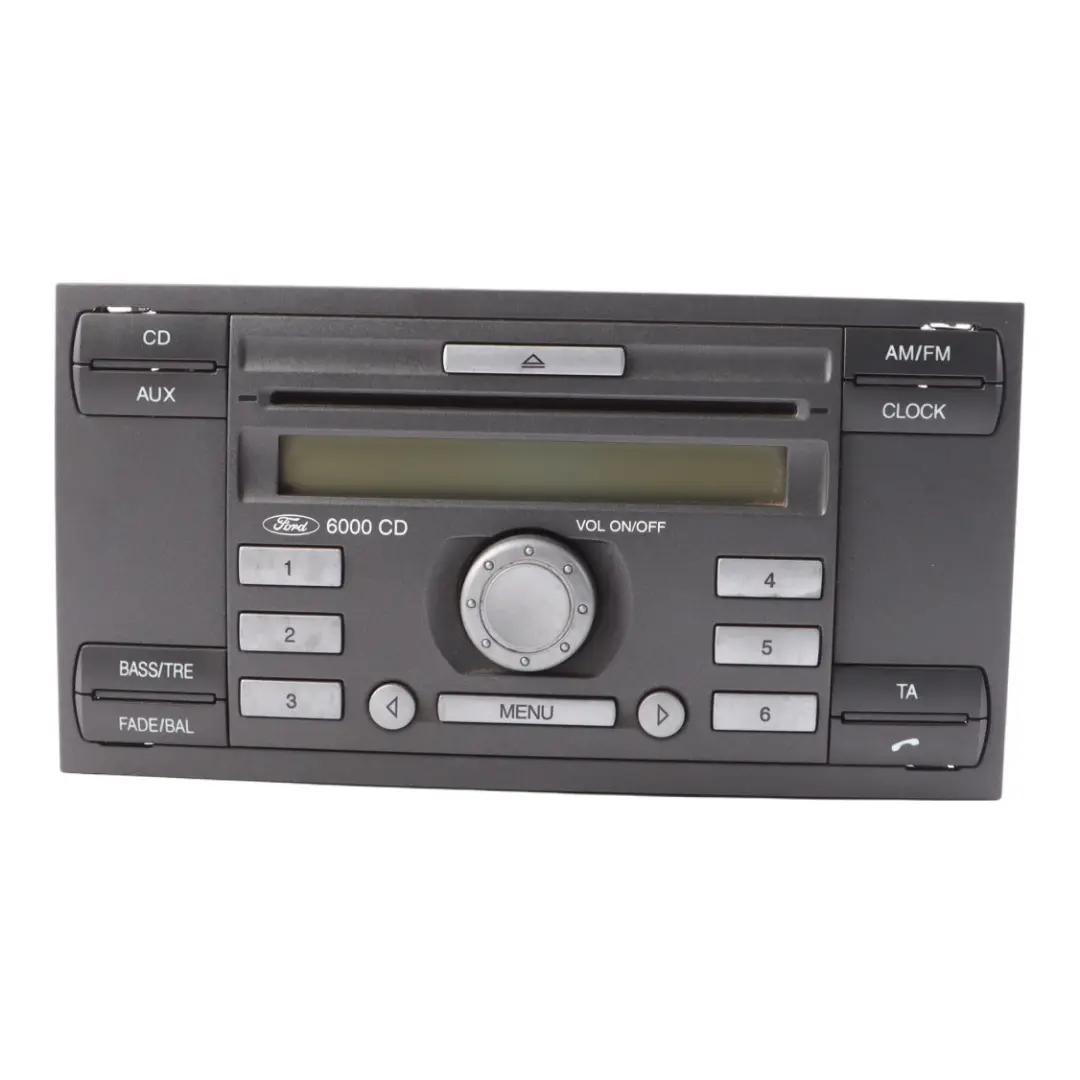 Radio Head Unit 6000 CD Media Player Unit to Ford Transit Connect with Part number 6S61-18C815-AJ Ford Transit Connect Radio Head Unit 6000 CD Media Player Unit - SKU 6S61-18C815-AJ - Part number 6S61-18C815-AJ