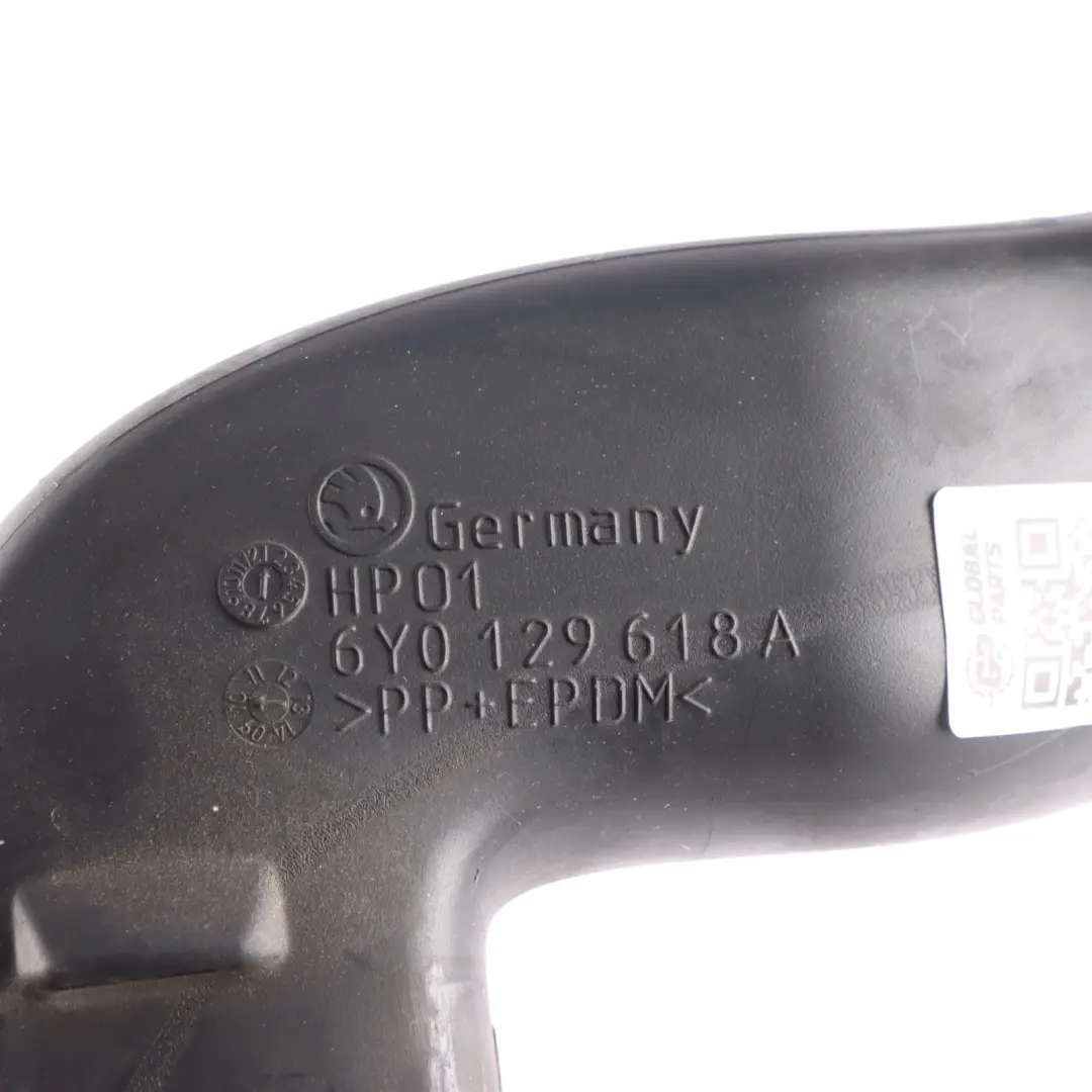 Skoda Fabia 5J Air Duct Intake Line Pipe Tube Hose - SKU 6Y0129618A - Part number 6Y0129618A