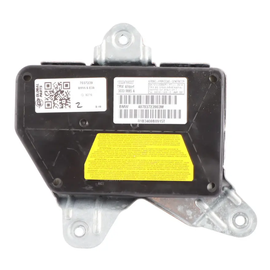BMW E39 Air Module Unit Rear Left Door N/S 7037239