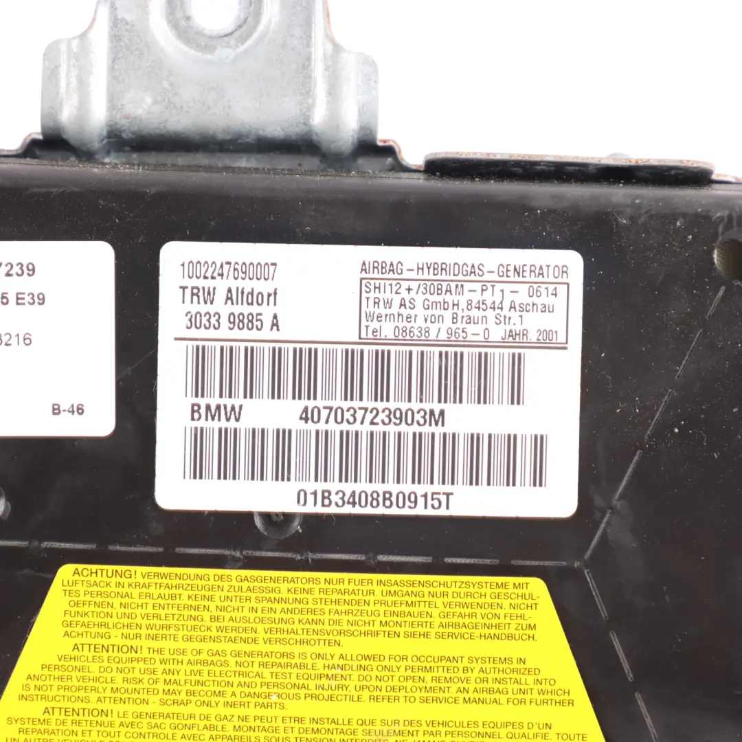 BMW E39 Air Module Unit Rear Left Door N/S - SKU 7037239 - Part number 7037239