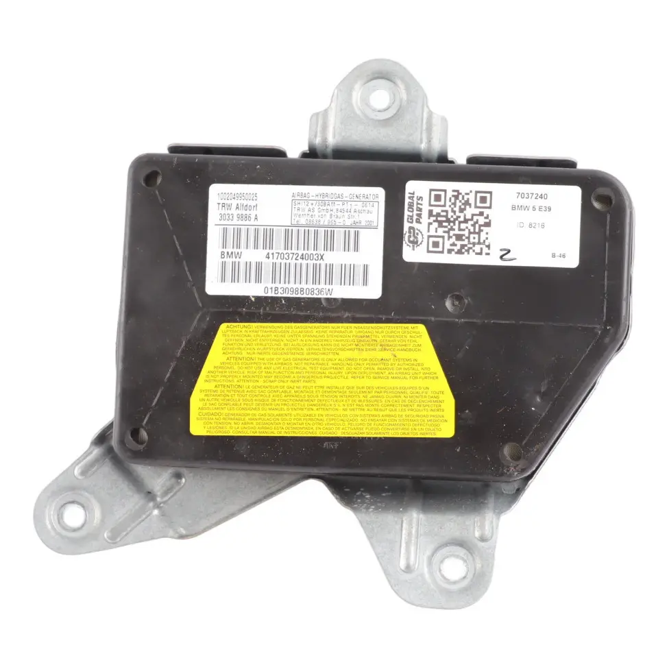 BMW E39 Air Module Unit Rear Right Door O/S 7037240