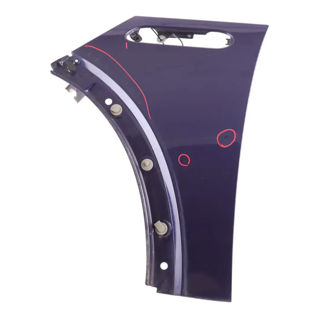 Side Panel Front Left N/S Fender Wing Black-eye Purple A24 to Mini R50 R52 R53 with Part number 7037437 Mini R50 R52 R53 Side Panel Front Left N/S Fender Wing Black-eye Purple A24 - SKU 7037437-PUR - Part number 7037437