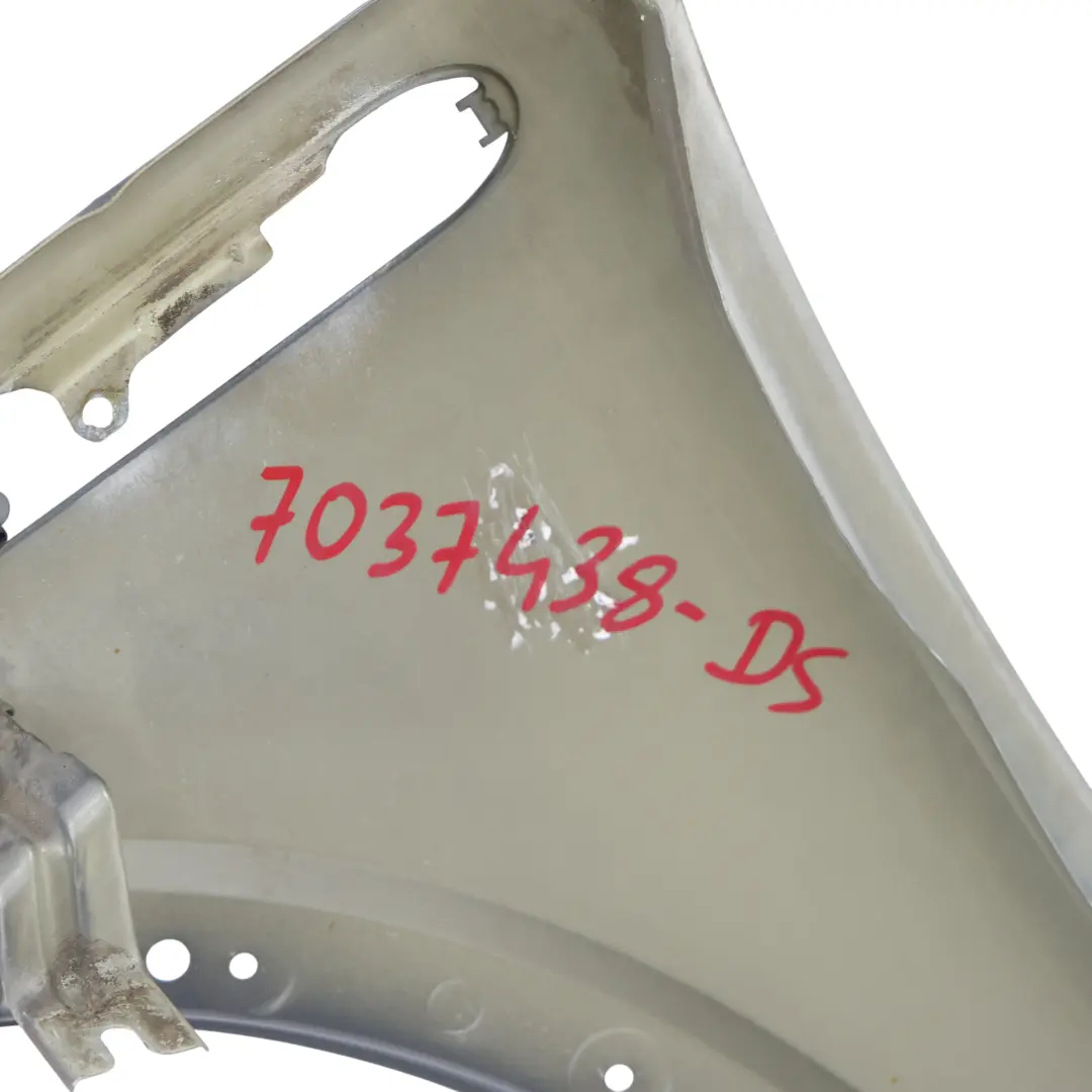 Side Wing Panel Front Right O/S Fender Dark Silver Metallic - 871 to Mini R50 with Part number 7037438 Mini R50 Side Wing Panel Front Right O/S Fender Dark Silver Metallic - 871 - SKU 7037438-DS - Part number 7037438