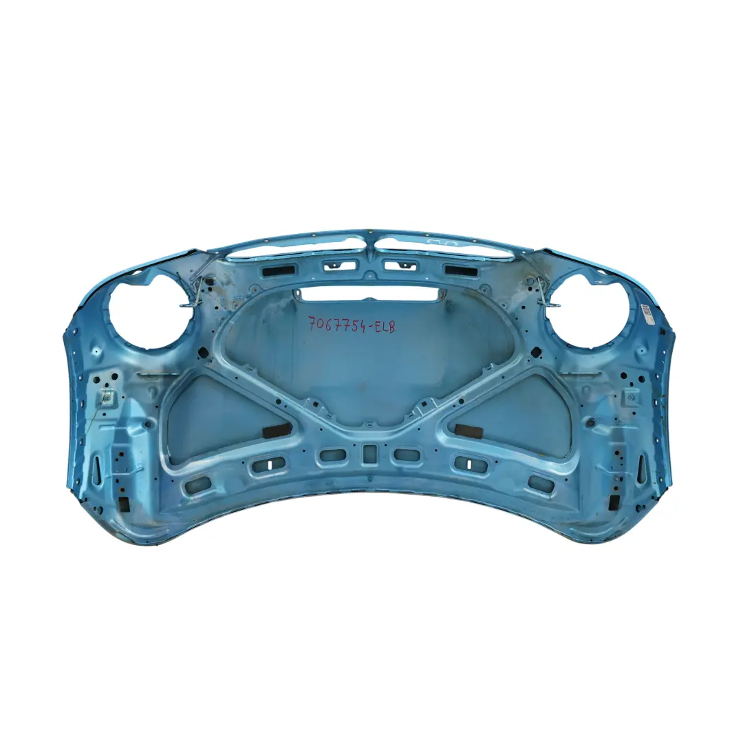 Complete Bonnet Front Hood Panel Electric Blue - 870 to Mini Cooper S R52 R53 with Part number 7067754 Mini Cooper S R52 R53 Complete Bonnet Front Hood Panel Electric Blue - 870 - SKU 7067754-ELB - Part number 7067754