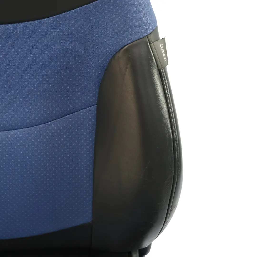 Asiento Mini Cooper R50 R53 Delantero Izquierdo Sport Tela Cuero Azul Satellite para con número de pieza 7073005 Asiento Mini Cooper R50 R53 Delantero Izquierdo Sport Tela Cuero Azul Satellite - SKU 7073005 - Número de pieza 7073005