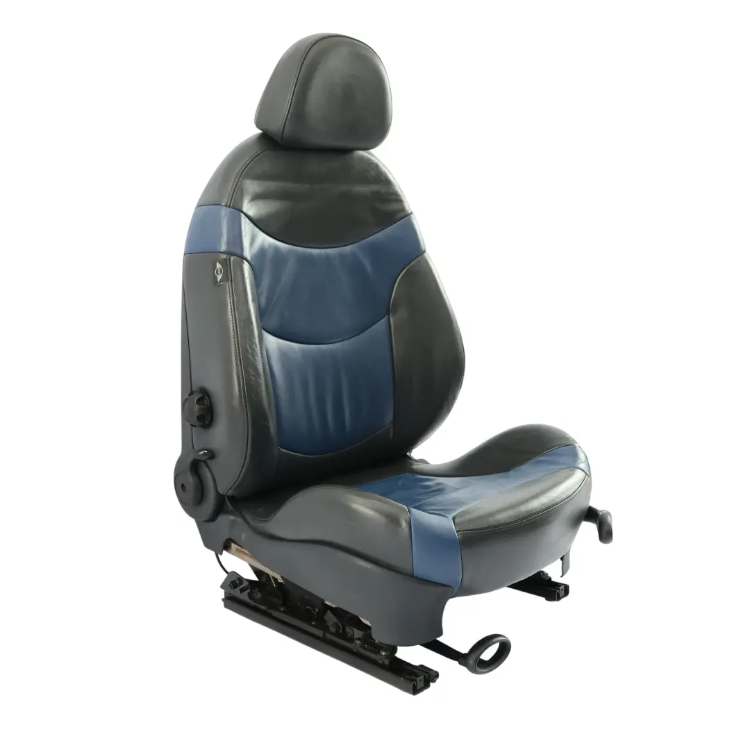 Sedile anteriore Mini R50 R53 Sinistro Sport Pelle Gravity Lapis Blu Nero per con numero di parte 7073019 Sedile anteriore Mini R50 R53 Sinistro Sport Pelle Gravity Lapis Blu Nero - SKU 7073019-1 - Numero di parte 7073019