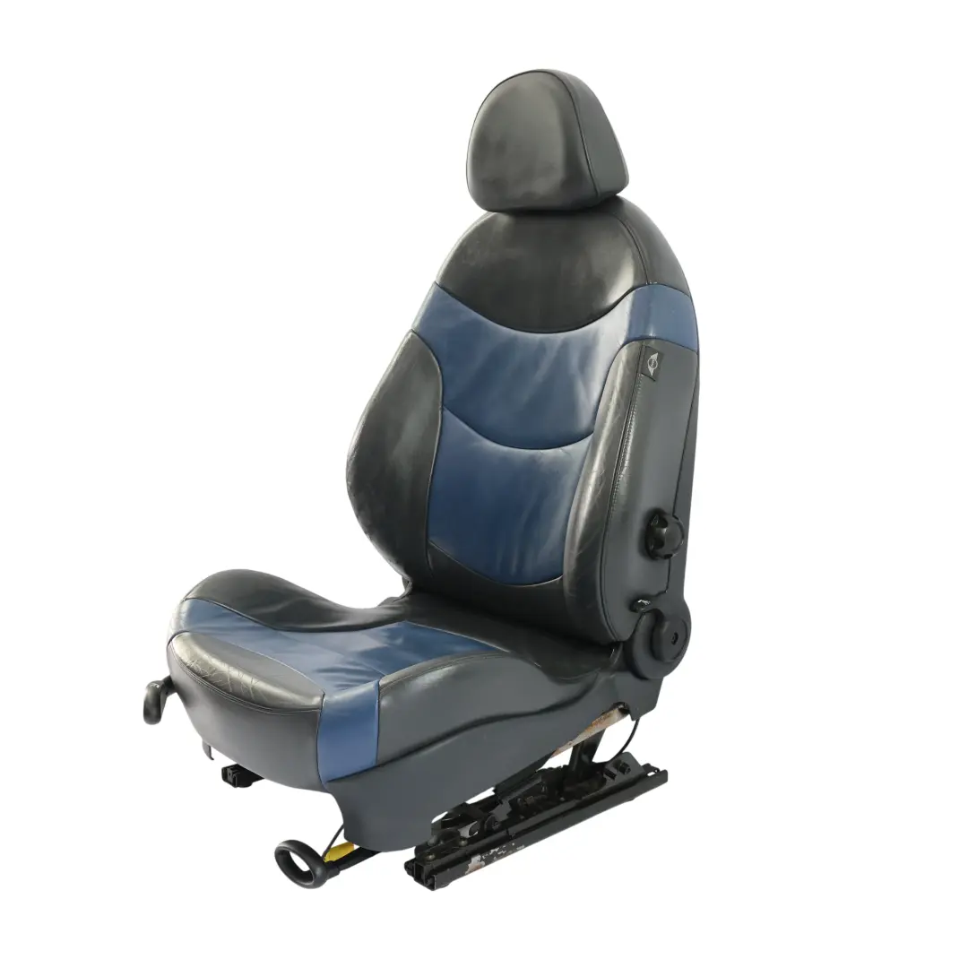  Sedile Anteriore Mini R50 R53 Sport Destro In Pelle Gravity Lapis Blue - SKU 7073020-1 - Numero di parte 7073020