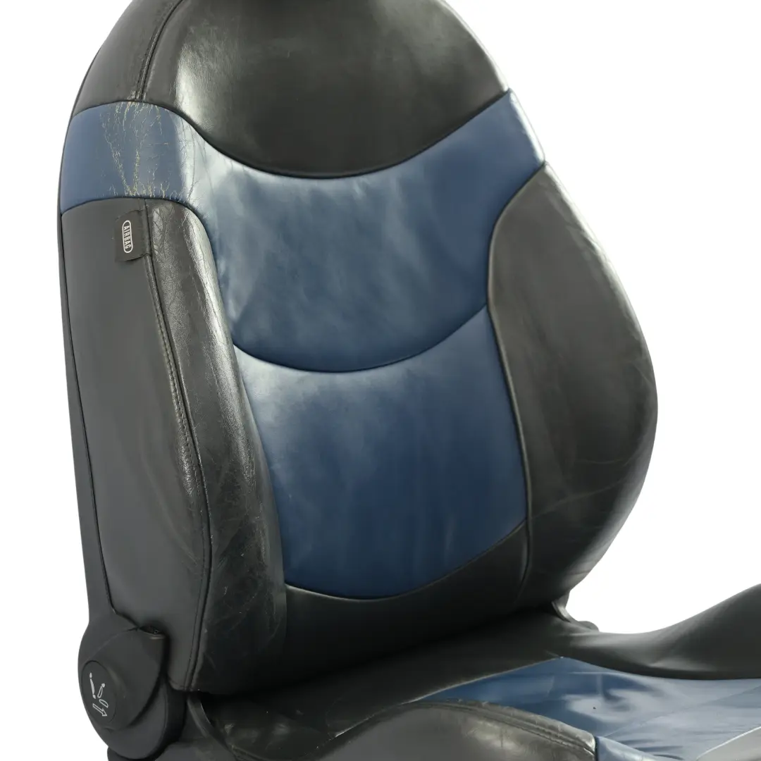 Front Seat Mini R50 R53 Sport Right O/S Leather Gravity Lapis Blue to with Part number 7073020 Front Seat Mini R50 R53 Sport Right O/S Leather Gravity Lapis Blue - SKU 7073020-1 - Part number 7073020