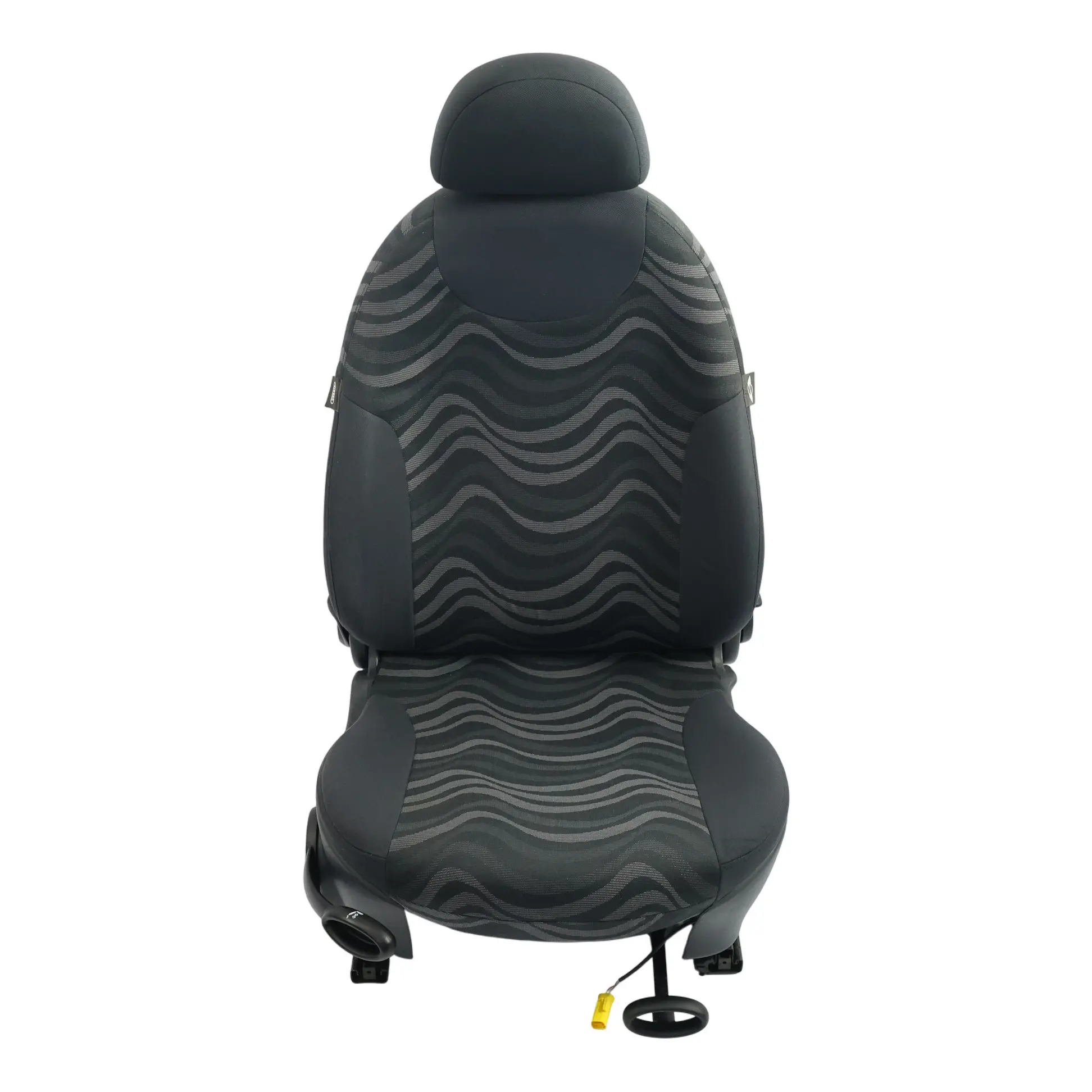 Mini Cooper One R50 Front Seat Cloth Aqua Panther Black Right O/S