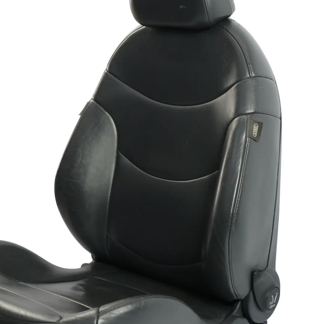 Mini Cooper One R50 R53 Sport Front Seat Heated Leather Gravity Black Left N/S - SKU 7132545-4 - Part number 7132545