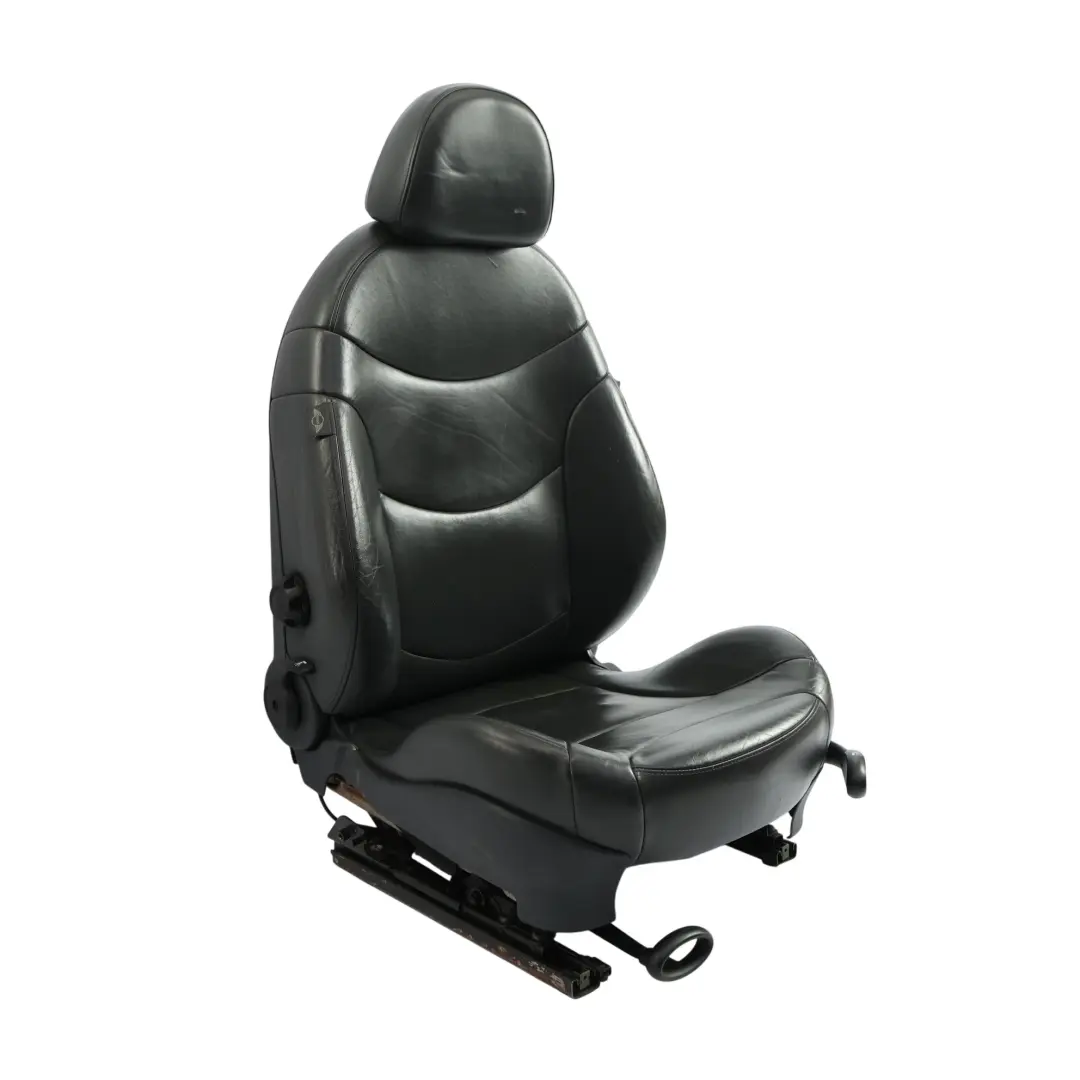 Mini Cooper One R50 R53 Sport Front Seat Heated Leather Gravity Black Left N/S - SKU 7132545-4 - Part number 7132545