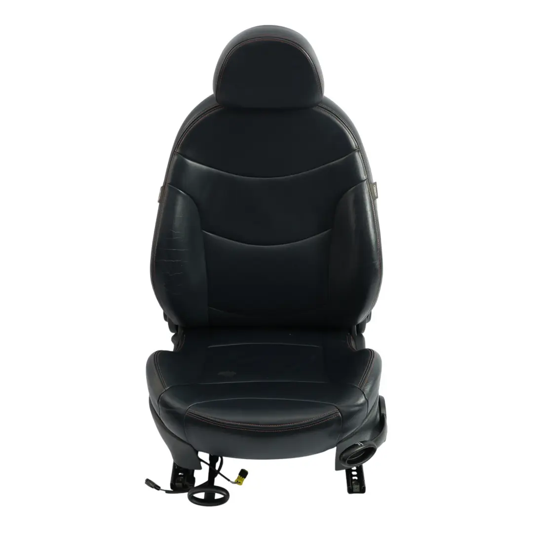 Fotel Przedni Sport Grzany Lewy Skóra Gravity Niebieski do Mini Cooper R52 o numerze 7132547 Mini Cooper R52 Fotel Przedni Sport Grzany Lewy Skóra Gravity Niebieski - SKU 7132547-1 - Numer Części 7132547