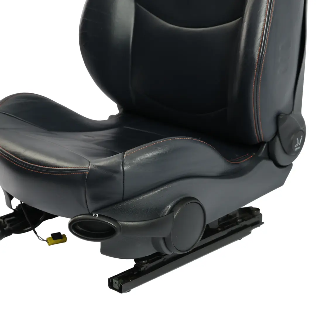 Mini Cooper R52 Front Seat Sport Heated Left N/S Leather Gravity Dark Blue - SKU 7132547-1 - Part number 7132547