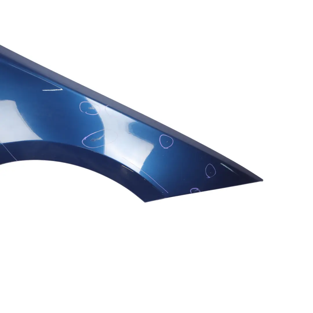 Side Panel Fender Wing Front Right O/S Le Mans Blue - 381 to BMW E81 E87 with Part number 7133228 BMW E81 E87 Side Panel Fender Wing Front Right O/S Le Mans Blue - 381 - SKU 7133228-LMB - Part number 7133228