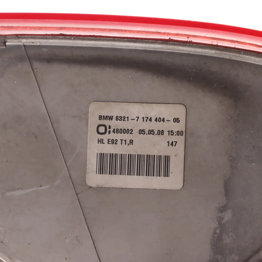 Rear Lamp BMW E92 Coupe Light In Side Panel Right O/S - SKU 7174404-2 - Part number 7174404