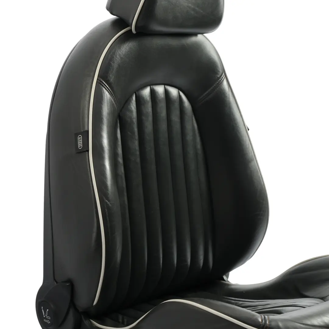 Sedile anteriore destro riscaldato marciapiede inglese pelle Nero per Mini R52 con numero di parte 7216910 Mini R52 Sedile anteriore destro riscaldato marciapiede inglese pelle Nero - SKU 7216910-1 - Numero di parte 7216910