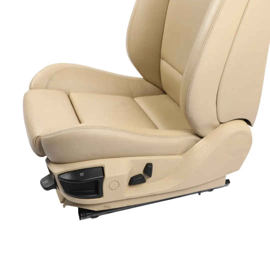 Front Left N/S Interior Heated Leather Dakota Beige to BMW F07 GT Seat with Part number 7231175 BMW F07 GT Seat Front Left N/S Interior Heated Leather Dakota Beige - SKU 7231175-1 - Part number 7231175