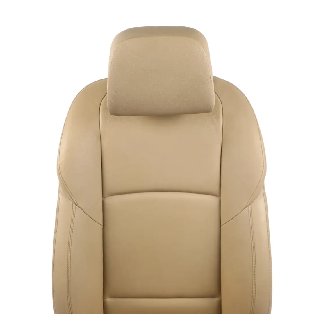 Front Left N/S Interior Heated Leather Dakota Beige to BMW F07 GT Seat with Part number 7231175 BMW F07 GT Seat Front Left N/S Interior Heated Leather Dakota Beige - SKU 7231175-1 - Part number 7231175
