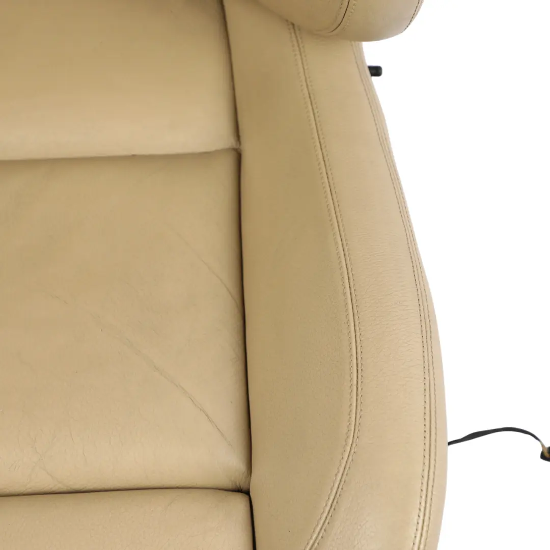 Front Right O/S Interior Heated Leather Dakota Beige to BMW F07 GT Seat with Part number 7231175 BMW F07 GT Seat Front Right O/S Interior Heated Leather Dakota Beige - SKU 7231175-2 - Part number 7231175