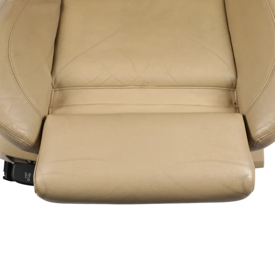 Front Right O/S Interior Heated Leather Dakota Beige to BMW F07 GT Seat with Part number 7231175 BMW F07 GT Seat Front Right O/S Interior Heated Leather Dakota Beige - SKU 7231175-2 - Part number 7231175