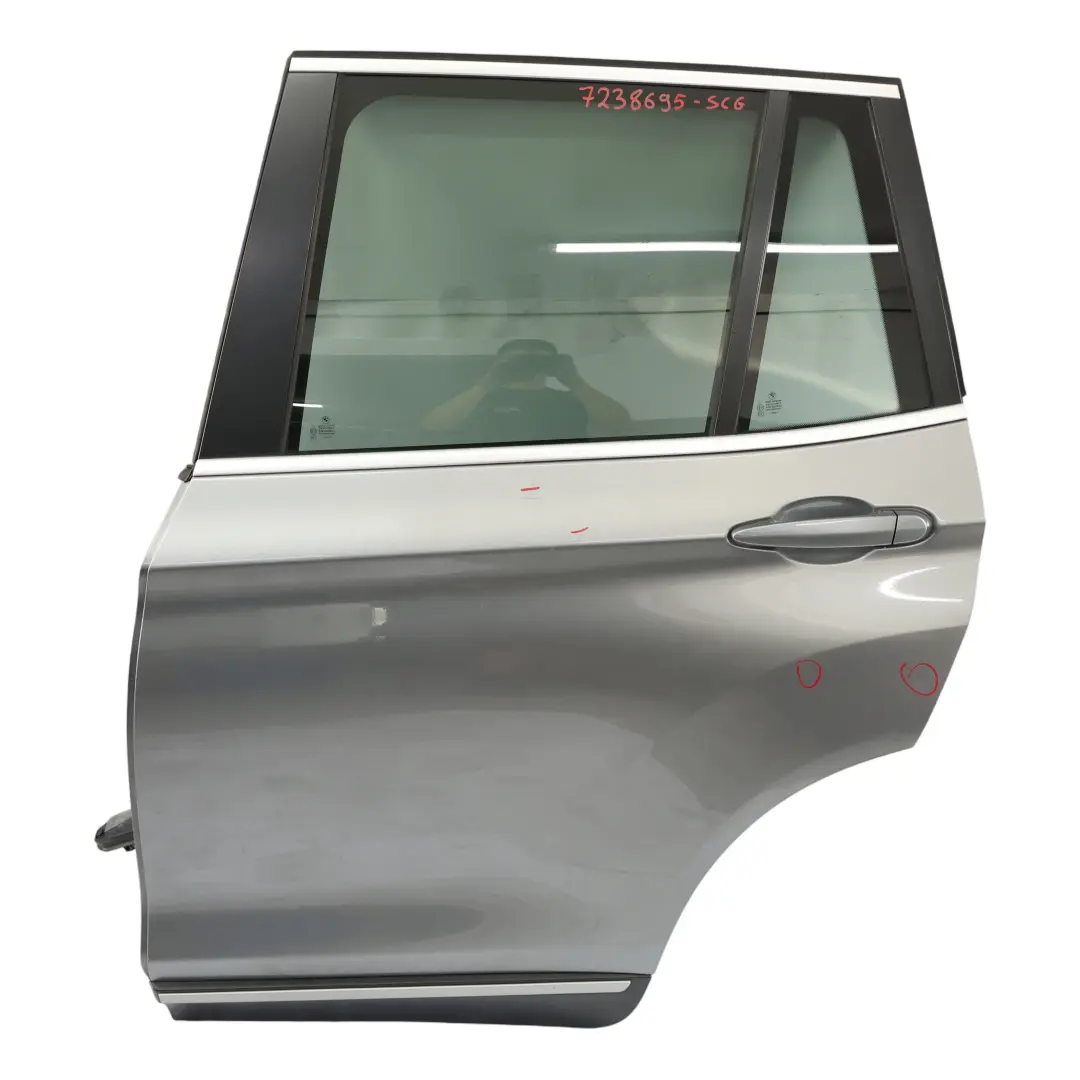 Puerta Trasera Izquierda Spacegrau Metallic Gris - A52 para BMW X3 F25 con número de pieza 7238695 BMW X3 F25 Puerta Trasera Izquierda Spacegrau Metallic Gris - A52 - SKU 7238695-SCG - Número de pieza 7238695
