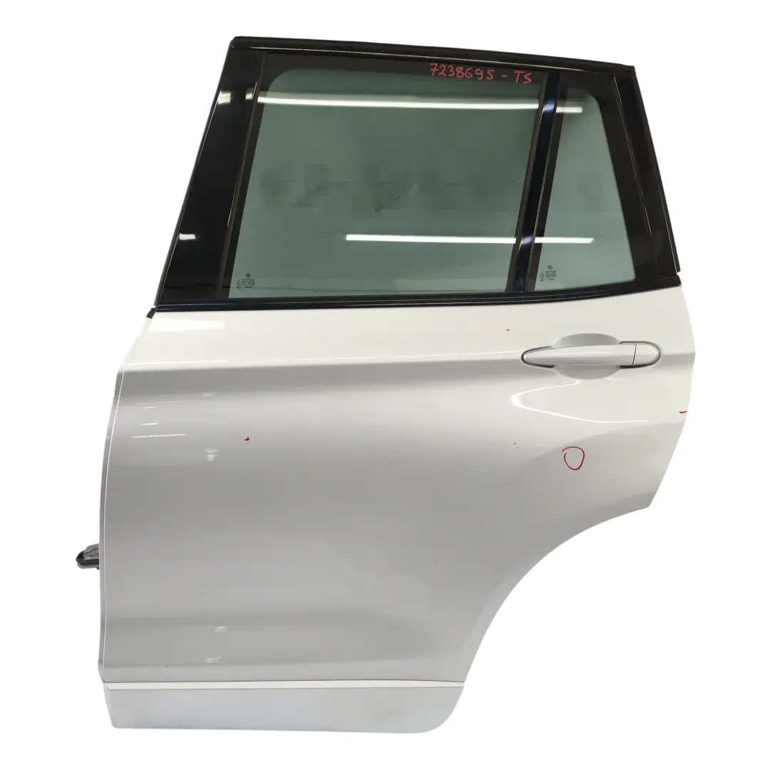 Door Rear Left N/S Titansilber Titan Silver Metallic - 354 to BMW X3 F25 with Part number 7238695 BMW X3 F25 Door Rear Left N/S Titansilber Titan Silver Metallic - 354 - SKU 7238695-TS - Part number 7238695