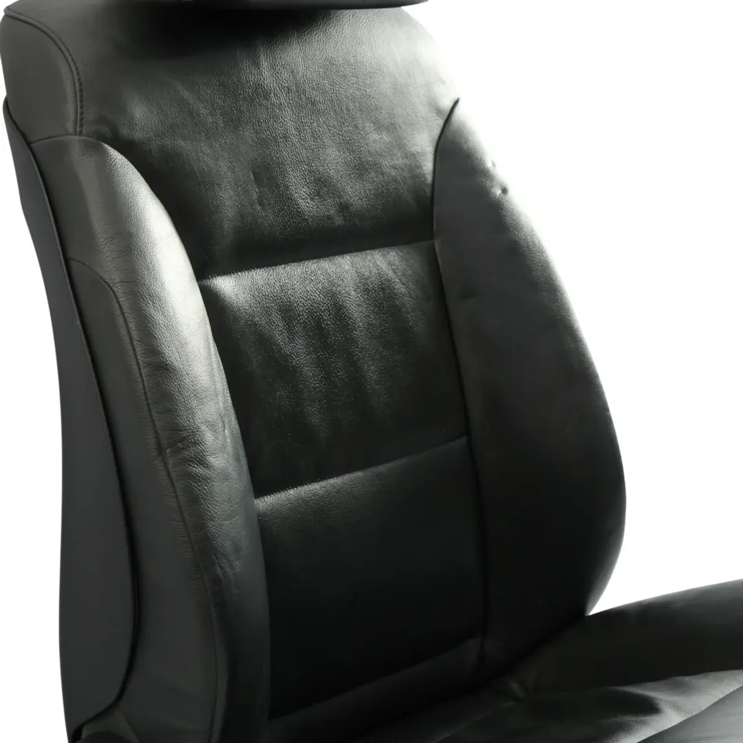 BMW E61 LCI Front Seat Heated Black Leather Passenger Side Right O/S - SKU 7249321-9 - Part number 7249321