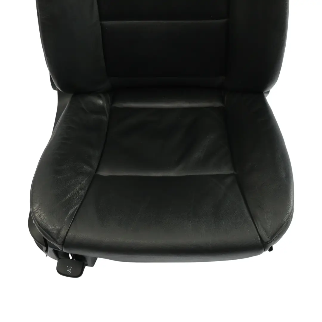 BMW E61 LCI Front Seat Heated Black Leather Passenger Side Right O/S - SKU 7249321-9 - Part number 7249321