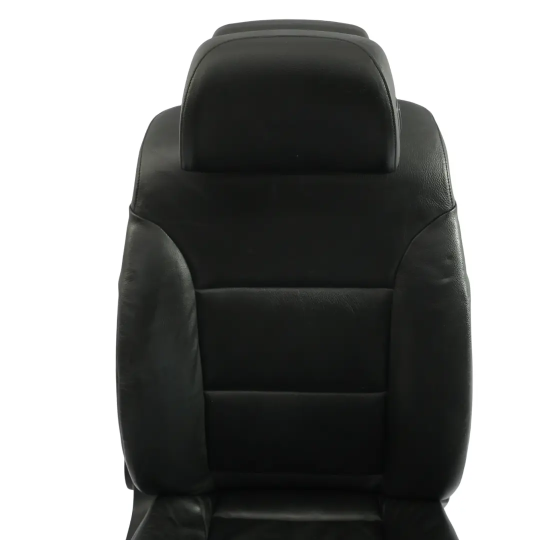 BMW E61 LCI Front Seat Heated Black Leather Passenger Side Right O/S - SKU 7249321-9 - Part number 7249321
