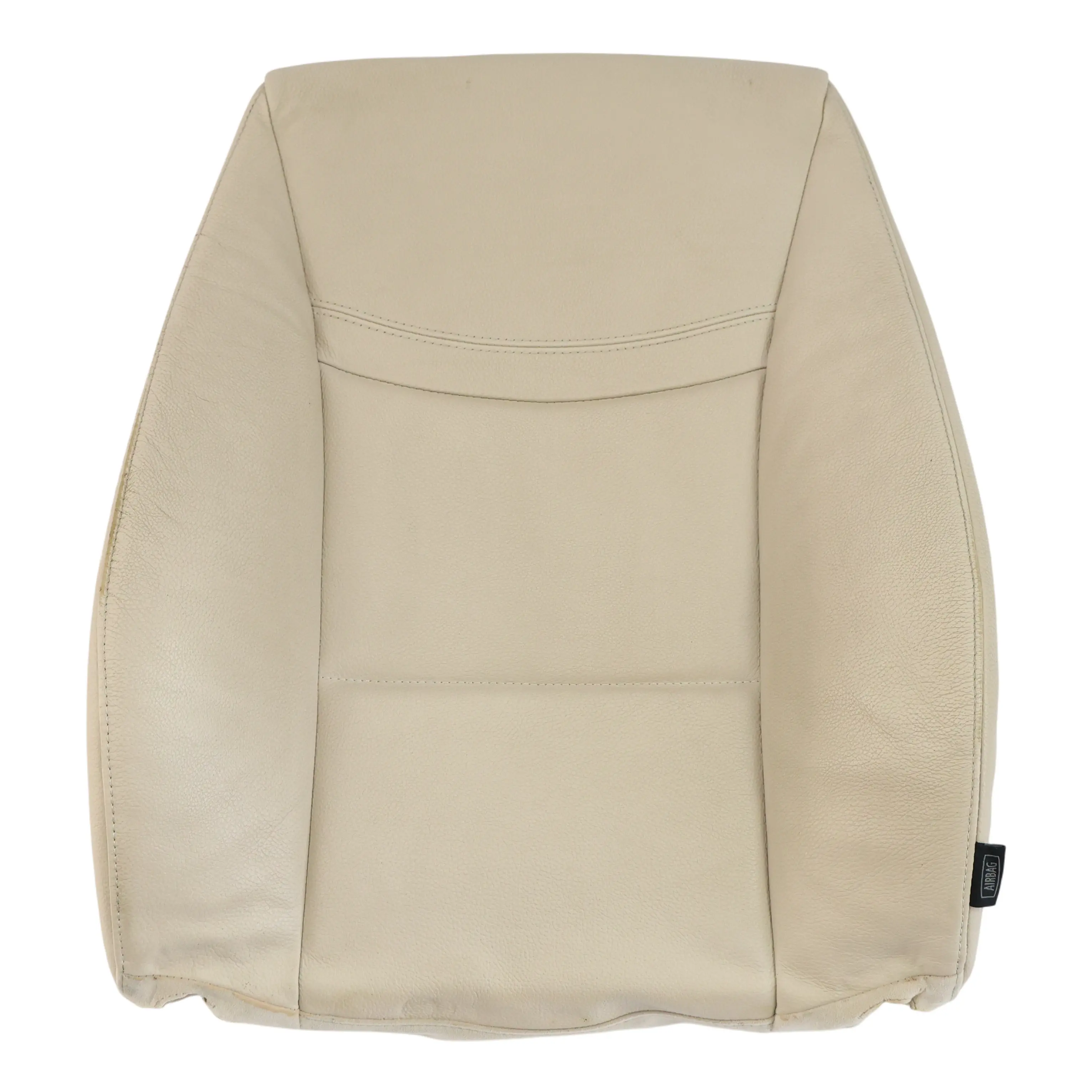 BMW E90 E91 LCI Front Left N/S Seat Backrest Cover Leather Oyster