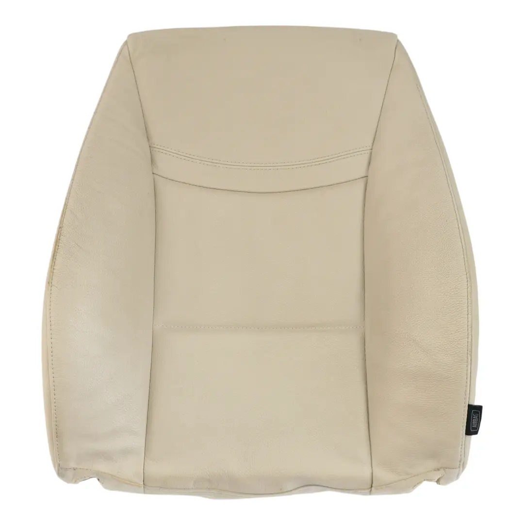 Siège avant gauche Housse de dossier cuir Oyster pour BMW E90 E91 LCI à propos du numéro de pièce 7257543 BMW E90 E91 LCI Siège avant gauche Housse de dossier cuir Oyster - SKU 7257543-1 - Numéro de pièce 7257543