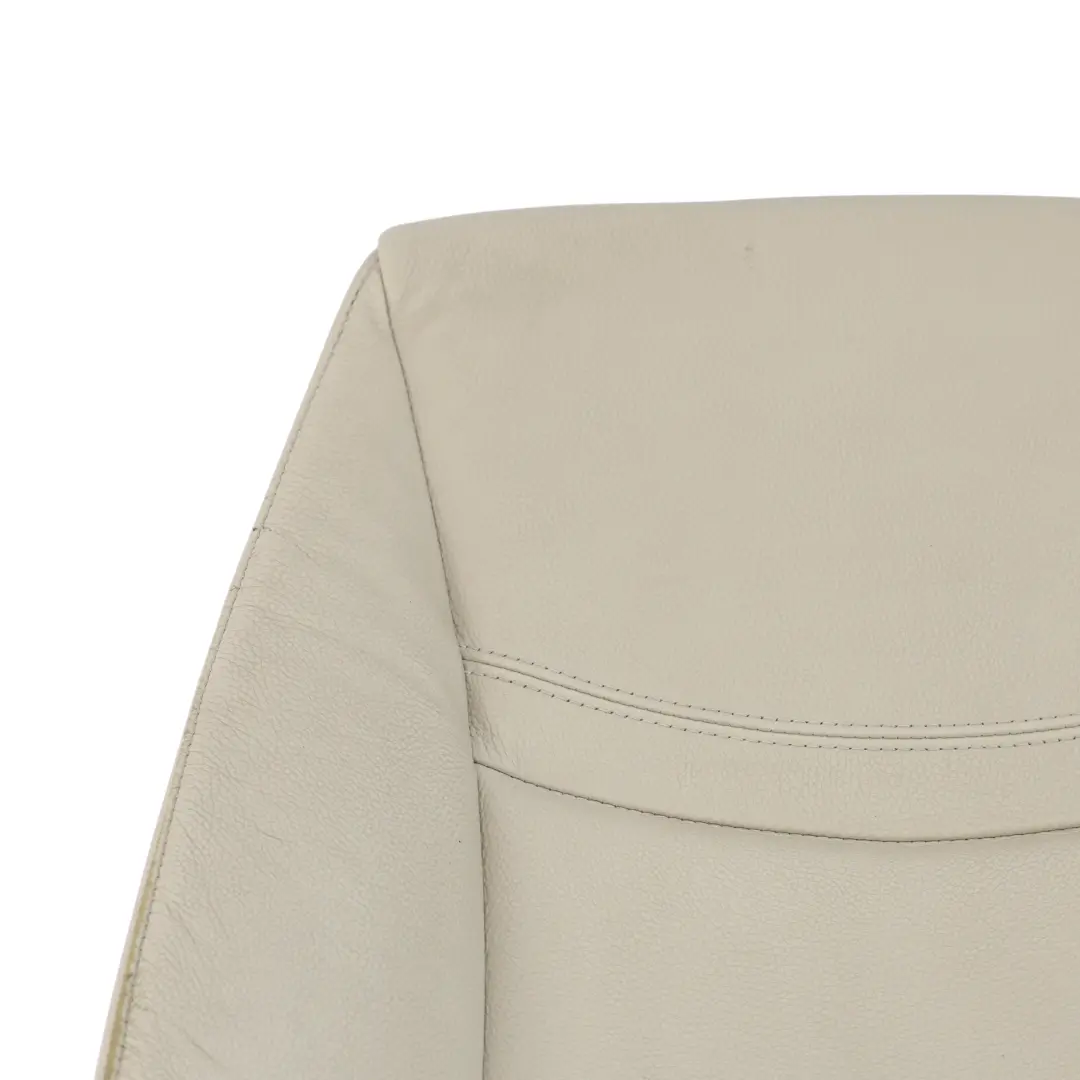 Siège avant gauche Housse de dossier cuir Oyster pour BMW E90 E91 LCI à propos du numéro de pièce 7257543 BMW E90 E91 LCI Siège avant gauche Housse de dossier cuir Oyster - SKU 7257543-1 - Numéro de pièce 7257543