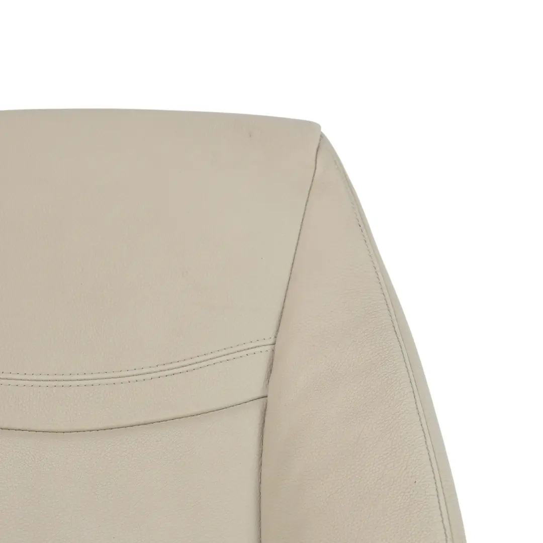 Front Left N/S Seat Backrest Cover Leather Oyster to BMW E90 E91 LCI with Part number 7257543 BMW E90 E91 LCI Front Left N/S Seat Backrest Cover Leather Oyster - SKU 7257543-1 - Part number 7257543