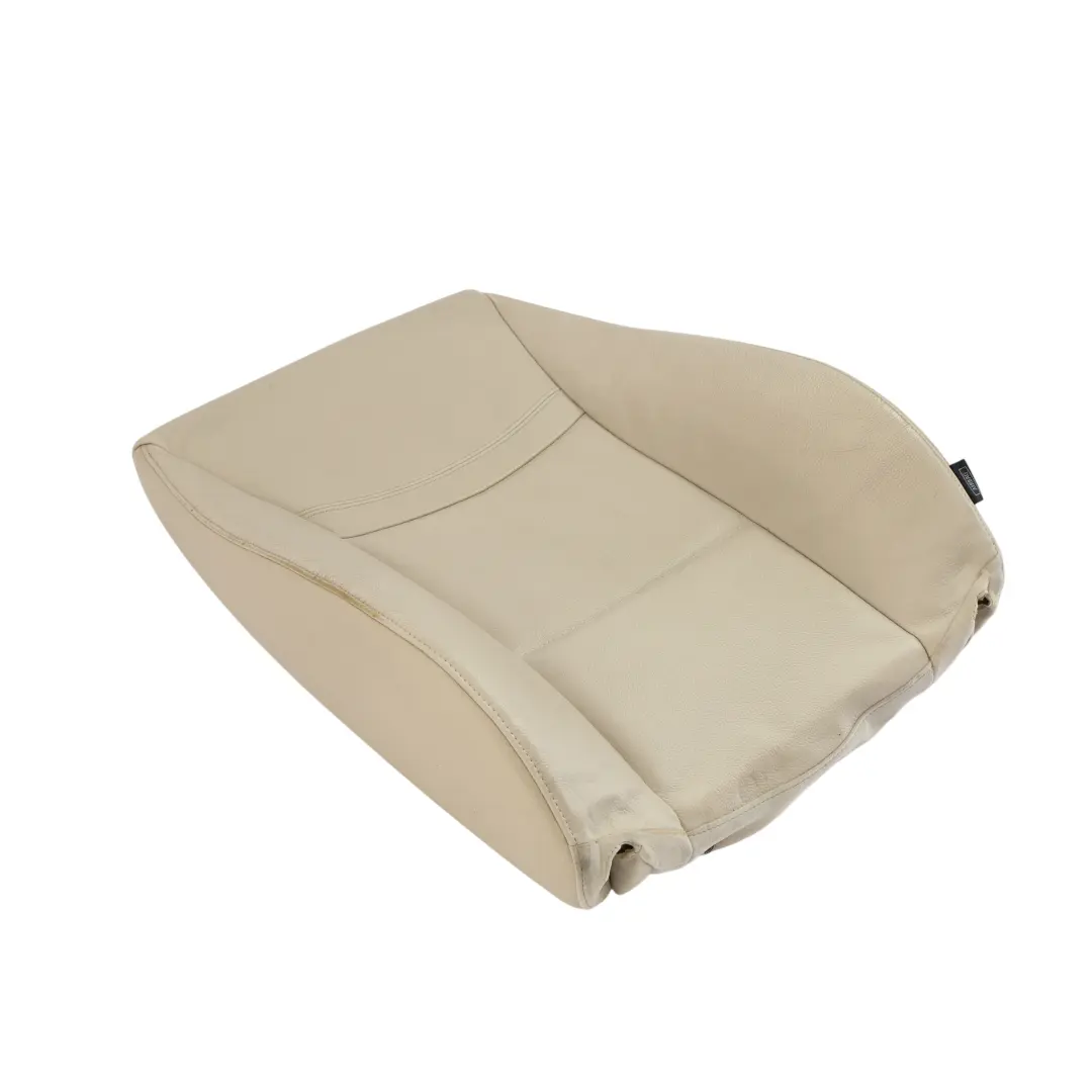 BMW E90 E91 LCI Front Left N/S Seat Backrest Cover Leather Oyster - SKU 7257543-1 - Part number 7257543
