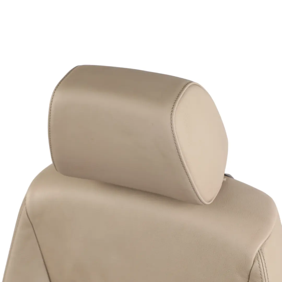 Siège avant gauche intérieur chauffé cuir sport Dakota Oyster pour BMW E90 E91 LCI à propos du numéro de pièce 7257599 BMW E90 E91 LCI Siège avant gauche intérieur chauffé cuir sport Dakota Oyster - SKU 7257599 - Numéro de pièce 7257599