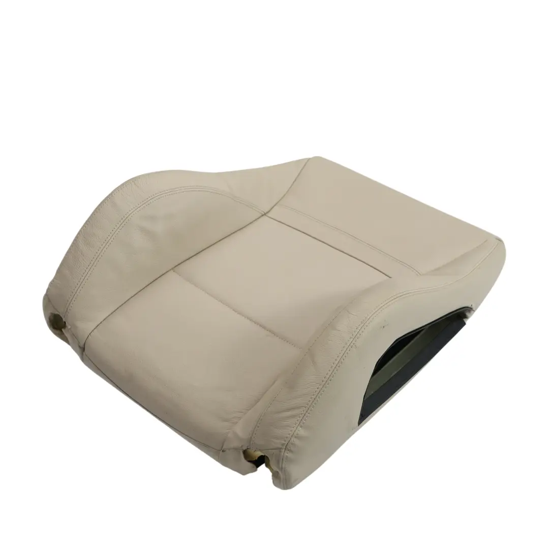 Front Seat Backrest Cover Heated Left N/S Leather Dakota Oyster to BMW E90 E91 LCI with Part number 7257599 BMW E90 E91 LCI Front Seat Backrest Cover Heated Left N/S Leather Dakota Oyster - SKU 7257599-2 - Part number 7257599