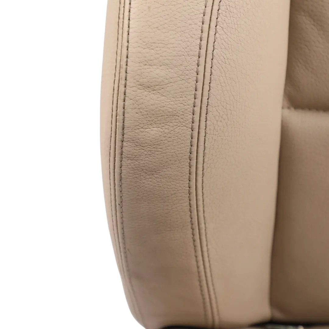 Front Left N/S Interior Heated Sport Leather Dakota Oyster to BMW E90 E91 LCI Seat with Part number 7257599 BMW E90 E91 LCI Seat Front Left N/S Interior Heated Sport Leather Dakota Oyster - SKU 7257599 - Part number 7257599