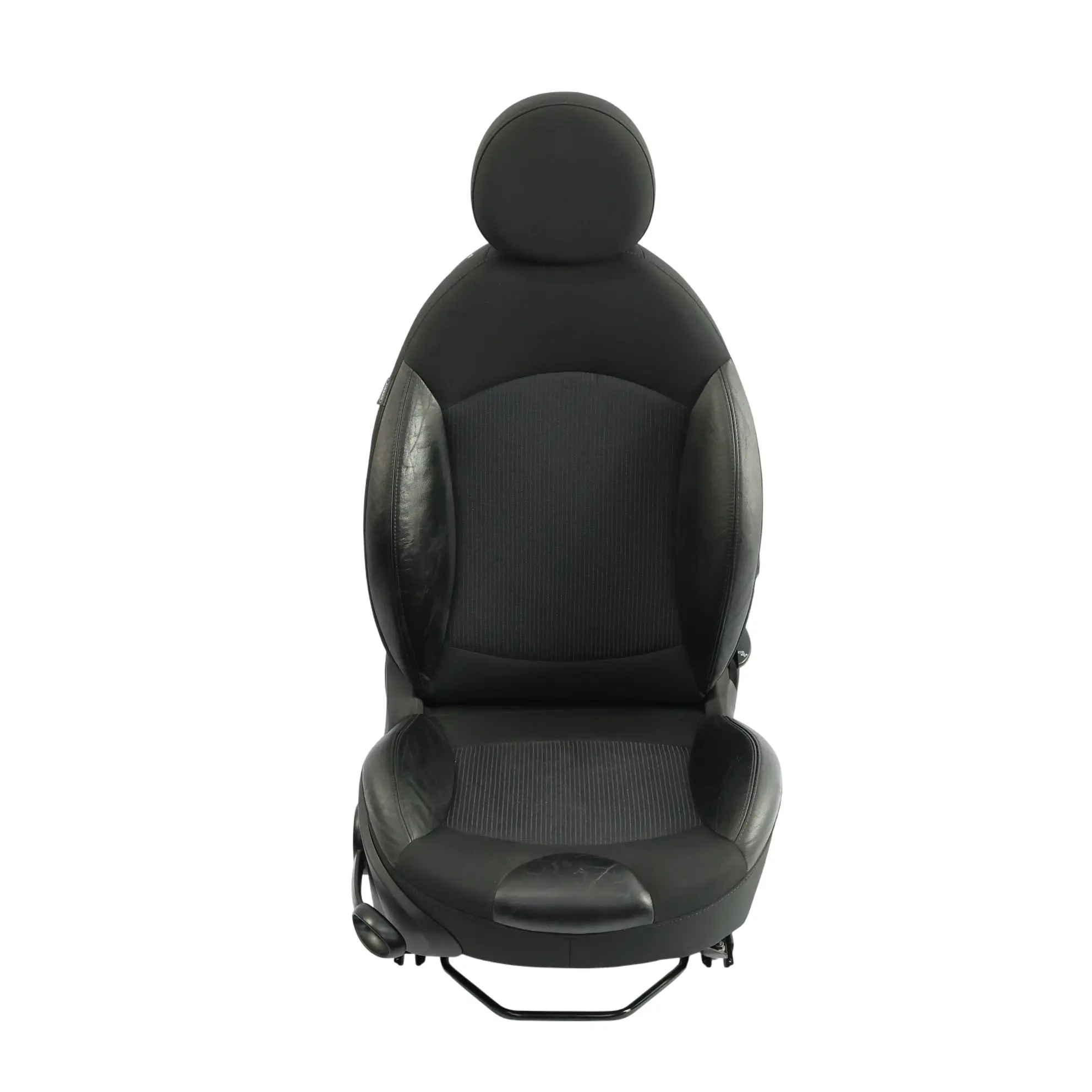 Mini Cooper R55 R56 Vorder Sitz Sport Schwarz Stoff Leder Ray Rechts
