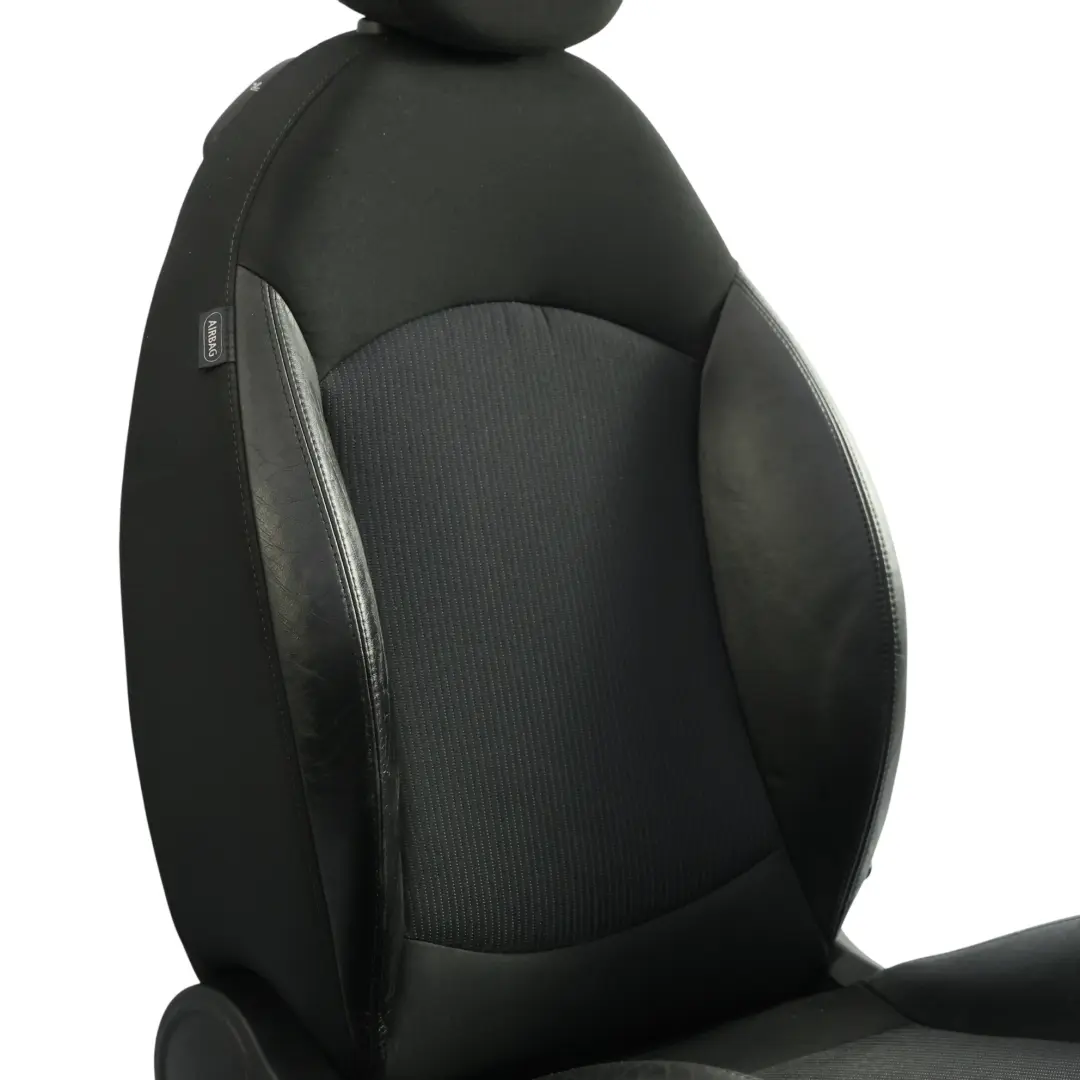 Front Seat Sport Black Cloth Leather Ray Right O/S to Mini Cooper R55 R56 with Part number 7270196 Mini Cooper R55 R56 Front Seat Sport Black Cloth Leather Ray Right O/S - SKU 7270196-3 - Part number 7270196