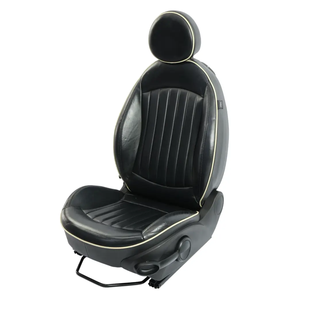 Fotel Przedni Grzany Sport Skóra Czarny Lewy do Mini Cooper One R55 R56 o numerze 7270233 Mini Cooper One R55 R56 Fotel Przedni Grzany Sport Skóra Czarny Lewy - SKU 7270233 - Numer Części 7270233