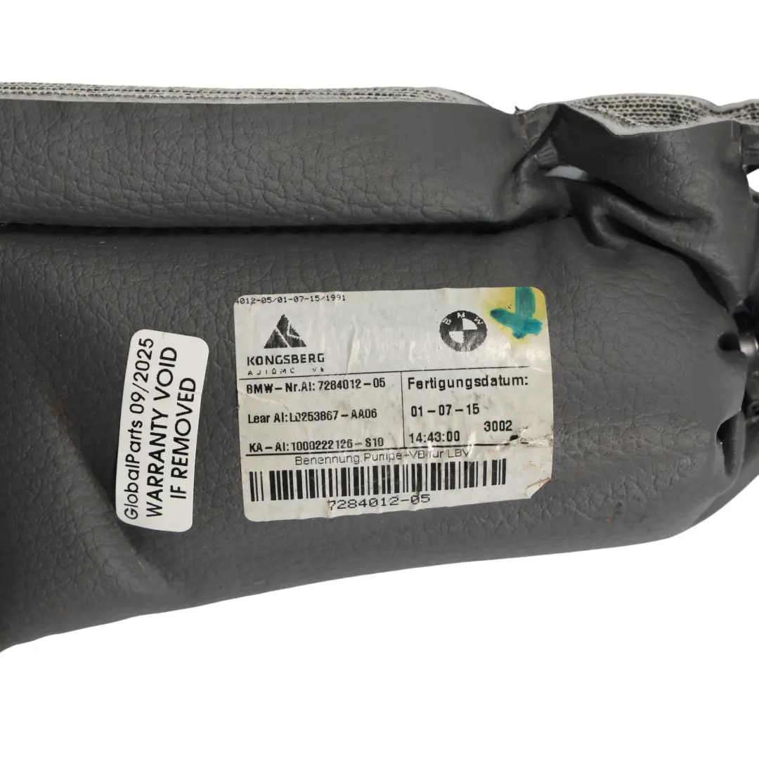 BMW F20 F21 F30 Vordersitz Lordose Lendenwirbelpumpe Steuergerät Modul - SKU 7284012-2 - Teilenummer 7284012