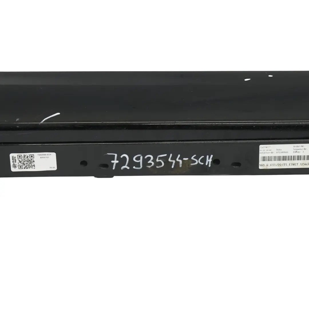 Sill Strip Faldón Lateral Derecho Schwarz 2 Negro - 668 para BMW F21 F22 F23 con número de pieza 7293544 BMW F21 F22 F23 Sill Strip Faldón Lateral Derecho Schwarz 2 Negro - 668 - SKU 7293544-SCH - Número de pieza 7293544
