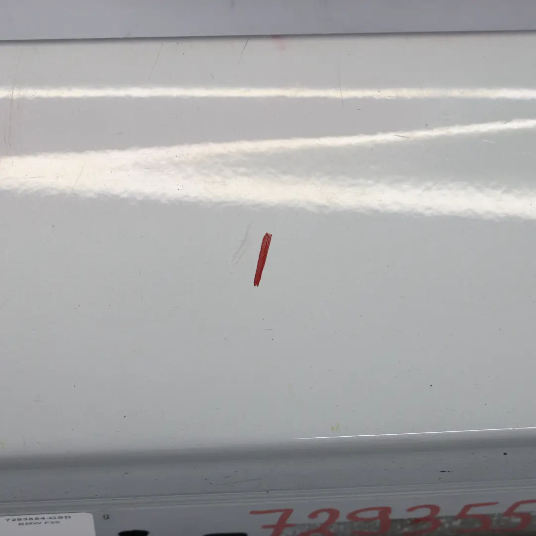 Sill Strip Side Skirt Right O/S Glacier Silber Silver Metallic - A83 to BMW F20 with Part number 7293554 BMW F20 Sill Strip Side Skirt Right O/S Glacier Silber Silver Metallic - A83 - SKU 7293554-GSB - Part number 7293554