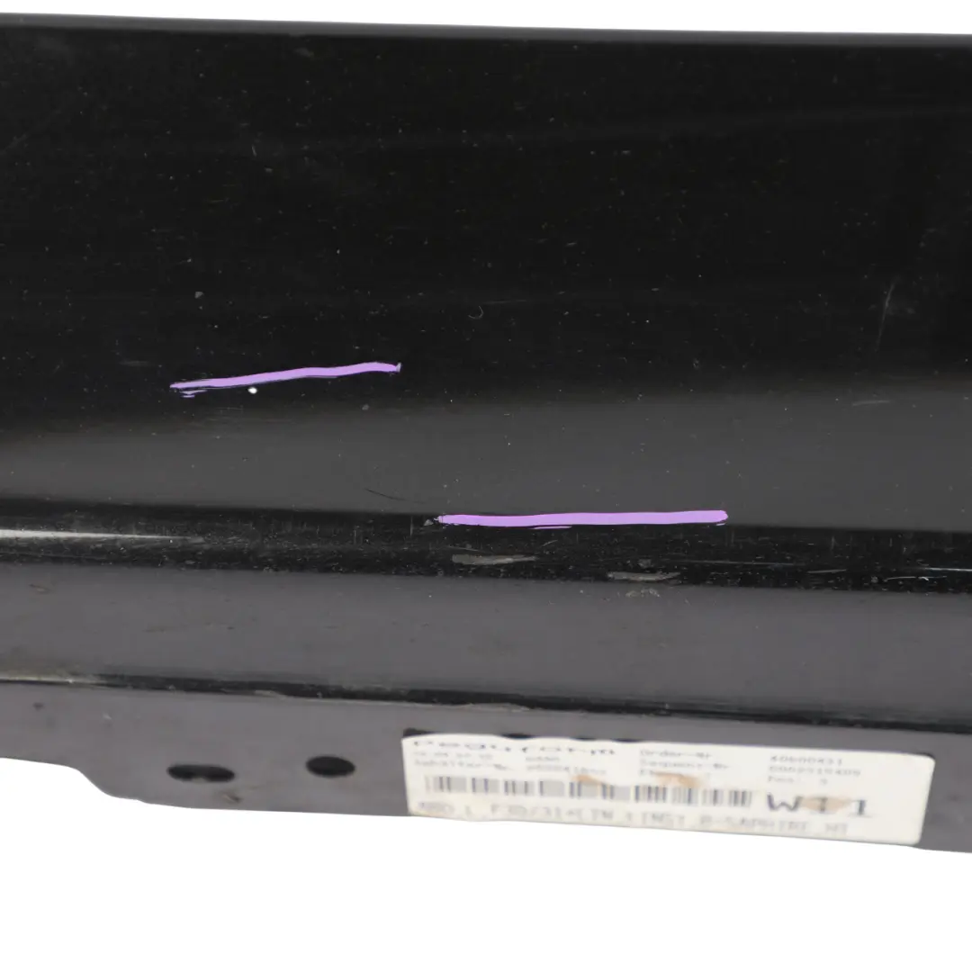 BMW F30 F31 Rivestimento gonna laterale striscia sinistra Nero Zaffiro - 475 - SKU 7312751-BS1 - Numero di parte 7312751