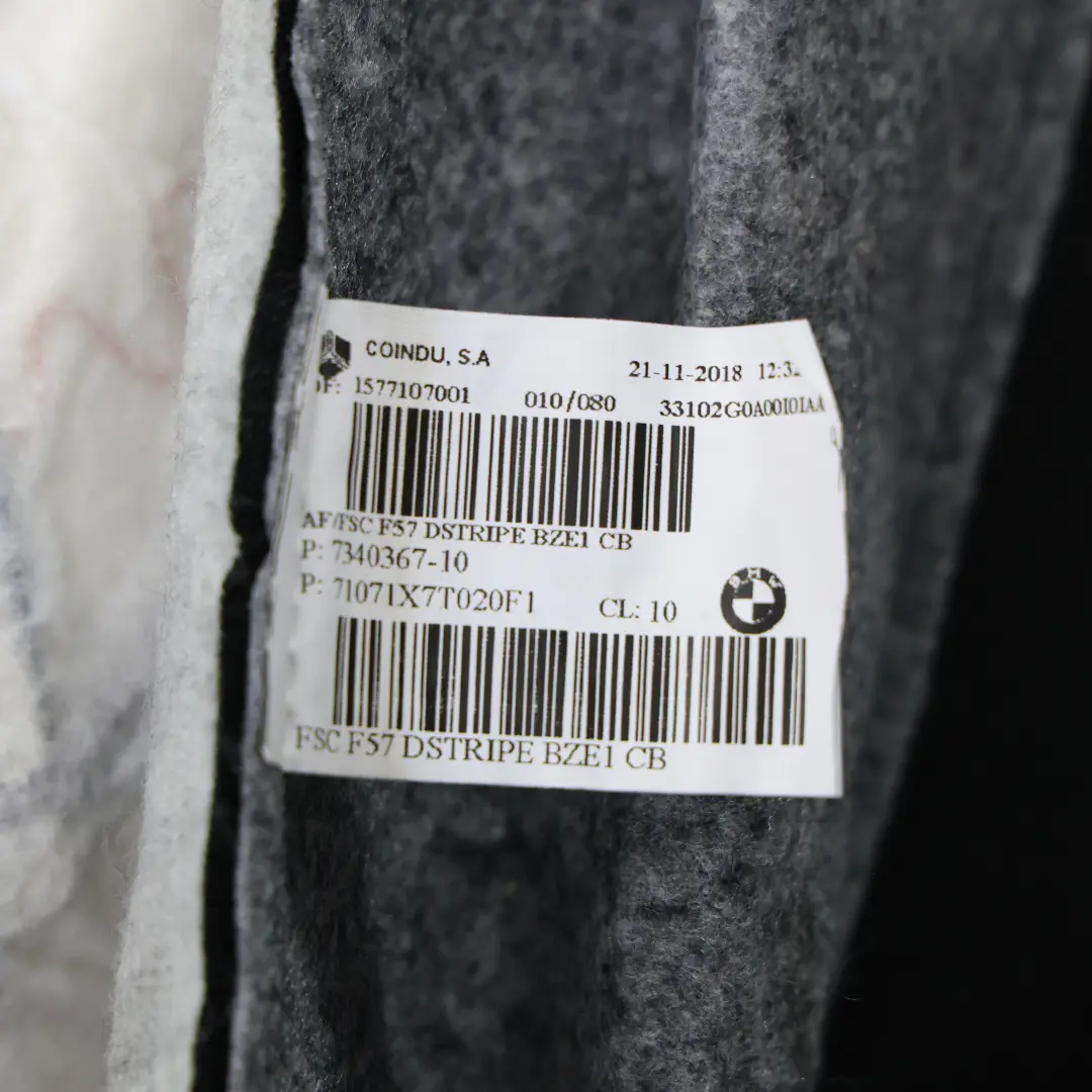 Mini F56 Front Base Lower Seat Heated Cover Fabric Left Right N/O/S - SKU 7340367 - Part number 7340367