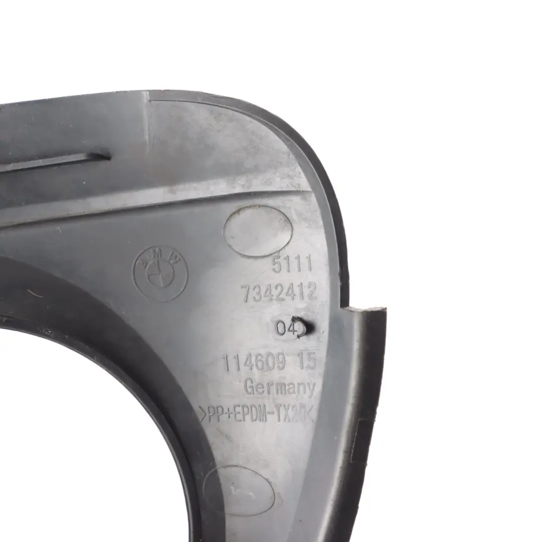 Front Bumper Closed Grille Trim Cover Right O/S to BMW F10 F11 with Part number 7342412 BMW F10 F11 Front Bumper Closed Grille Trim Cover Right O/S - SKU 7342412 - Part number 7342412